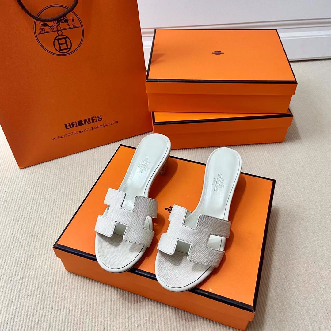 에르메스 올수공 오아시스 슬리퍼 샌들 앱송 35